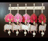Lotus Hangings for Decoration Floral Wall Hangings for Temple, Diwali Decor Hanging, Diwali Gift Decor, Wedding and All Festival Decor